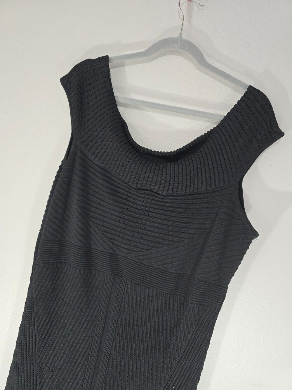 Torrid Black sweater Trumpet Midi Dress Bodycon Textured Plus Size 4 4x BM - Picture 7 of 10